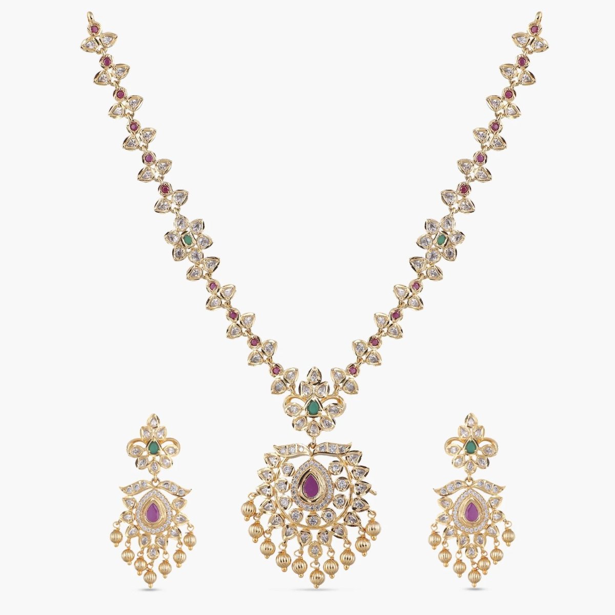 Aavi Nakshatra CZ Necklace Set Aavi Nakshatra CZ Necklace Set