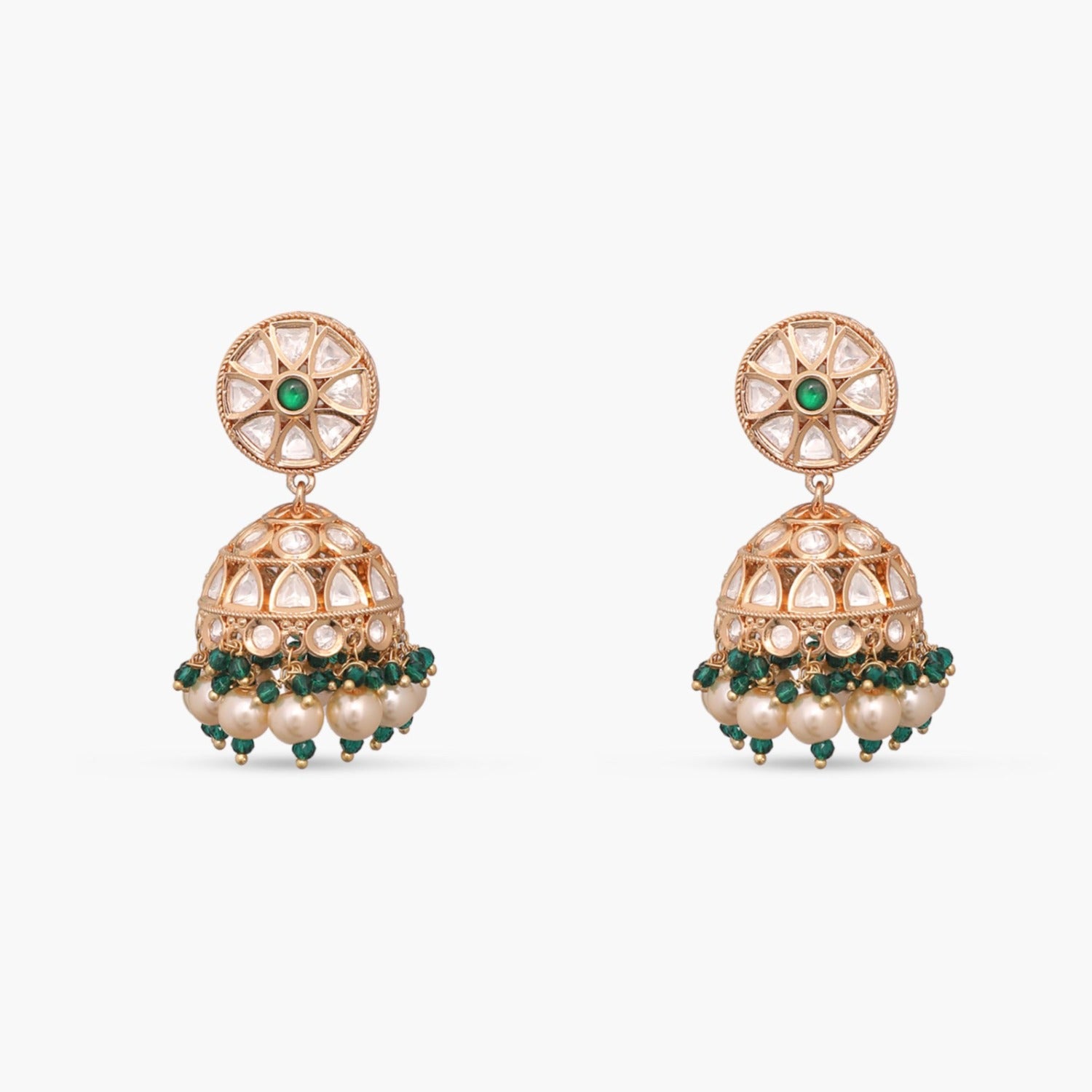 Abelia Kundan Jhumki Earrings