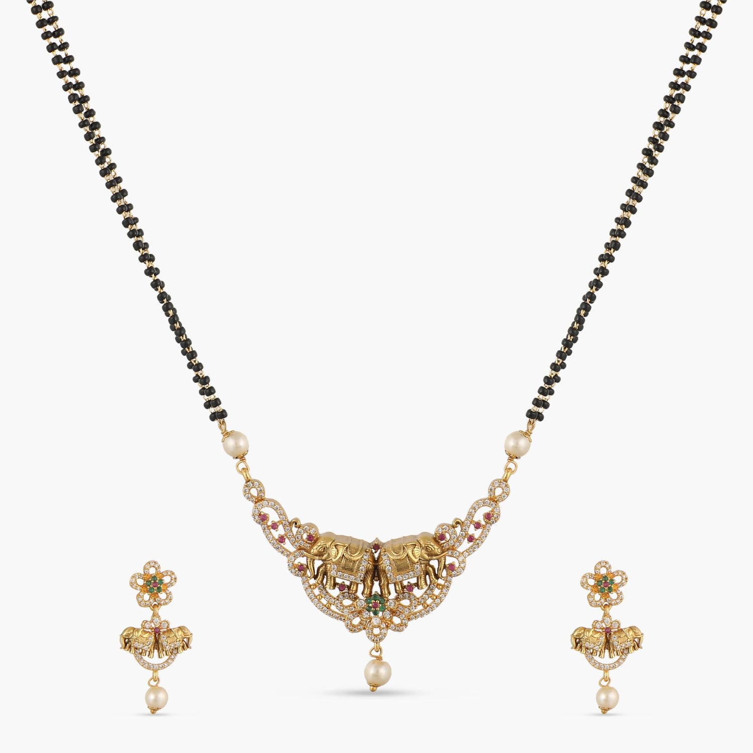 Elephant Classic Antique Mangalsutra Set