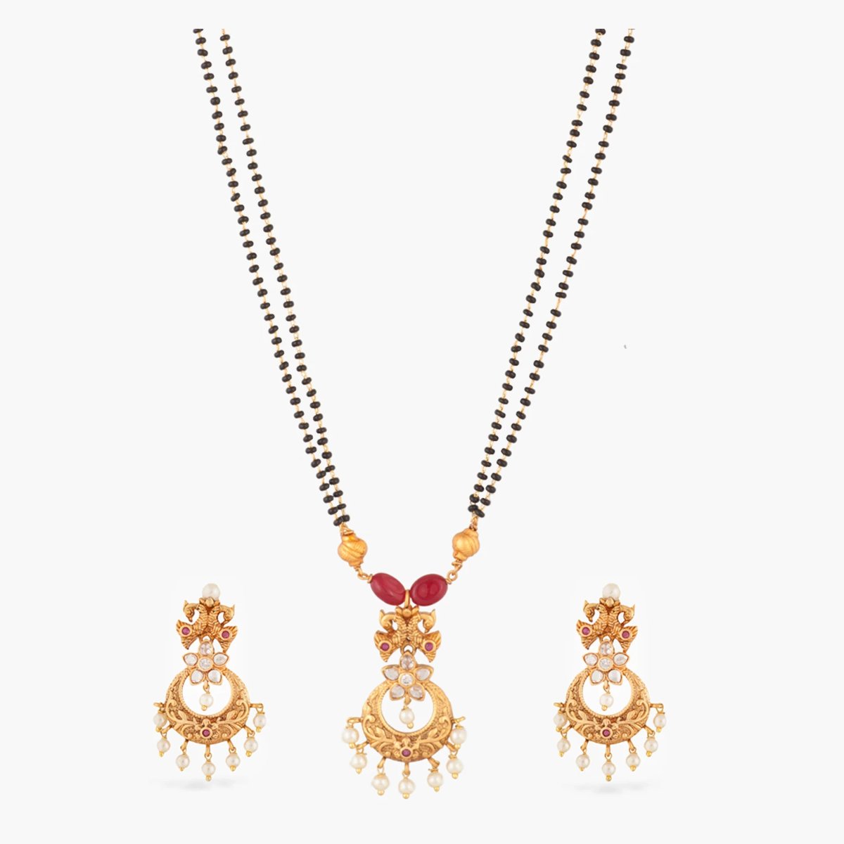 Falgu Antique Mangalsutra Necklace Set Falgu Antique Mangalsutra Necklace Set
