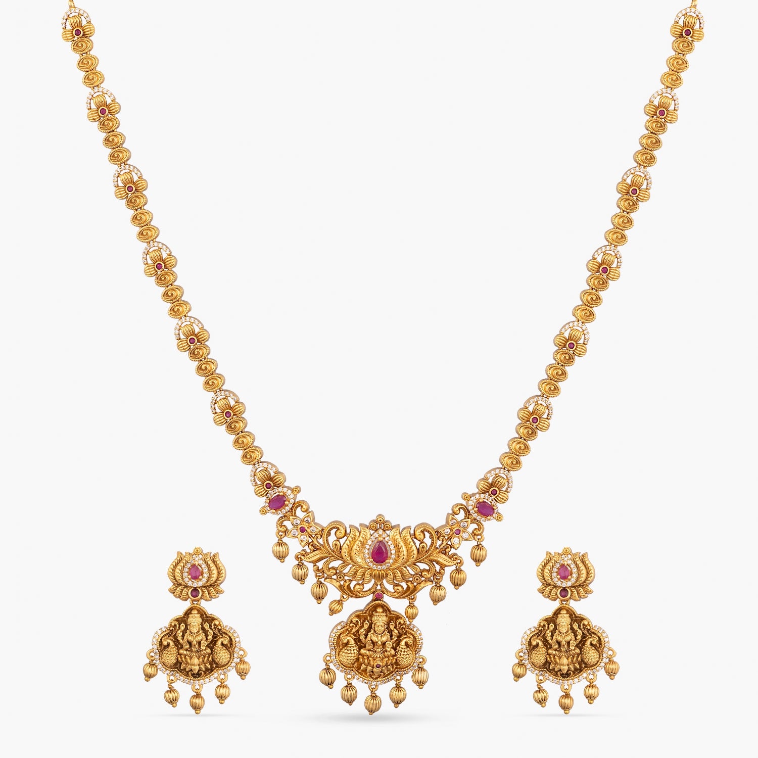 Mrinali Antique Long Necklace Set Mrinali Antique Long Necklace Set