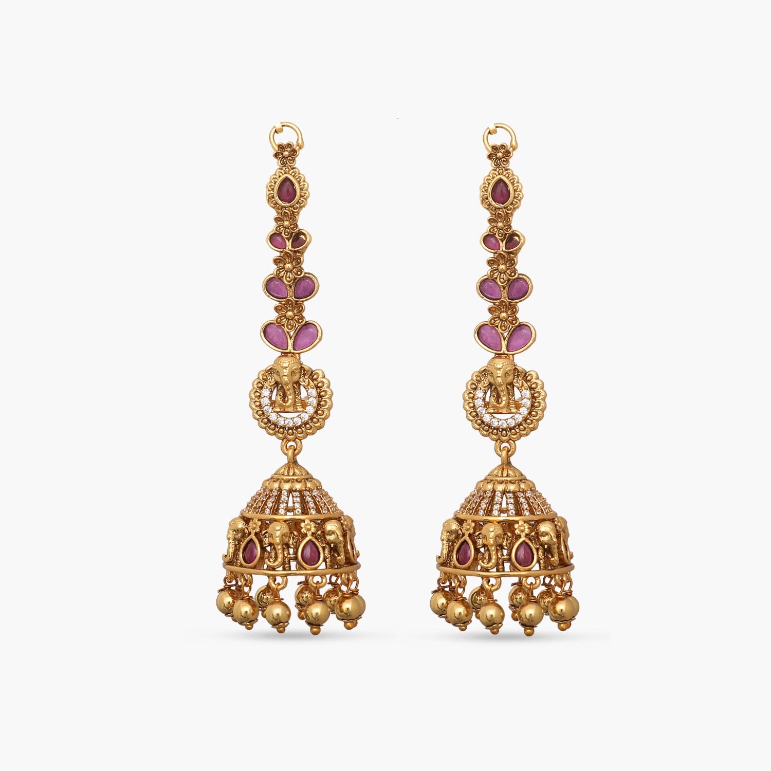 Ramisa Antique Earrings with Chain Ramisa Antique Earrings with Chain