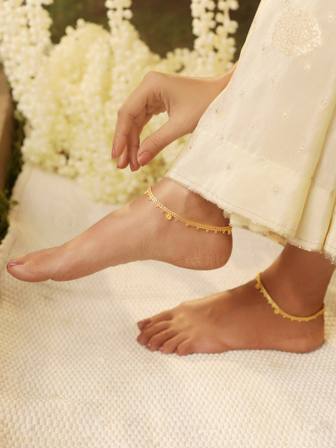 Rubans Set Of 2 Gold-Plated Anklet Rubans Set Of 2 Gold-Plated Anklet