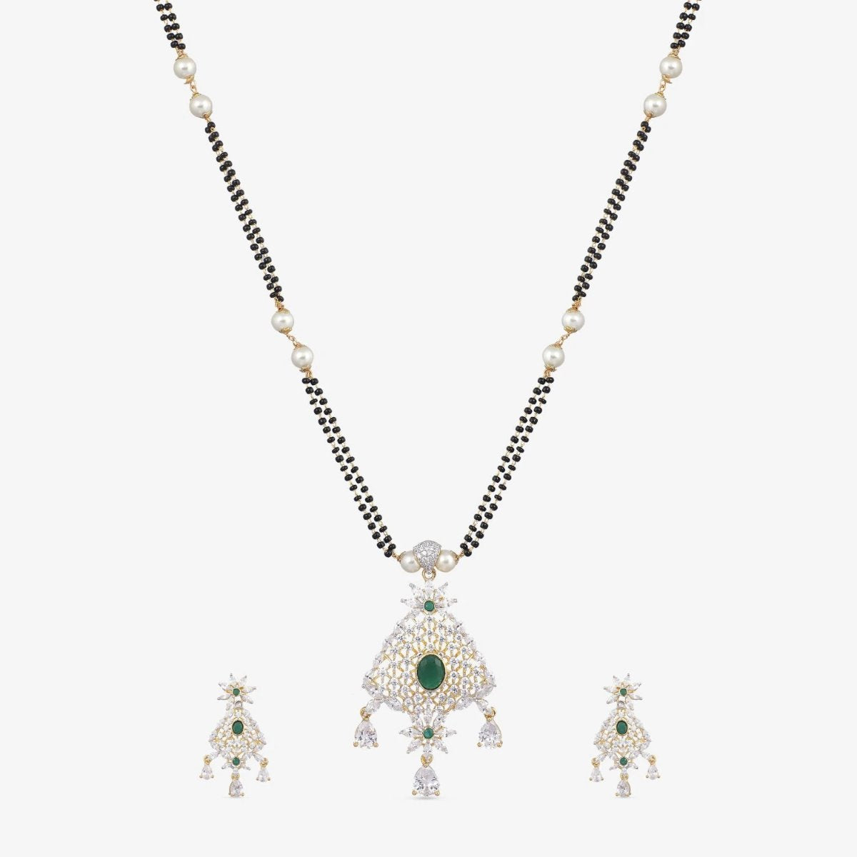 Safa Nakshatra CZ Mangalsutra Necklace Set