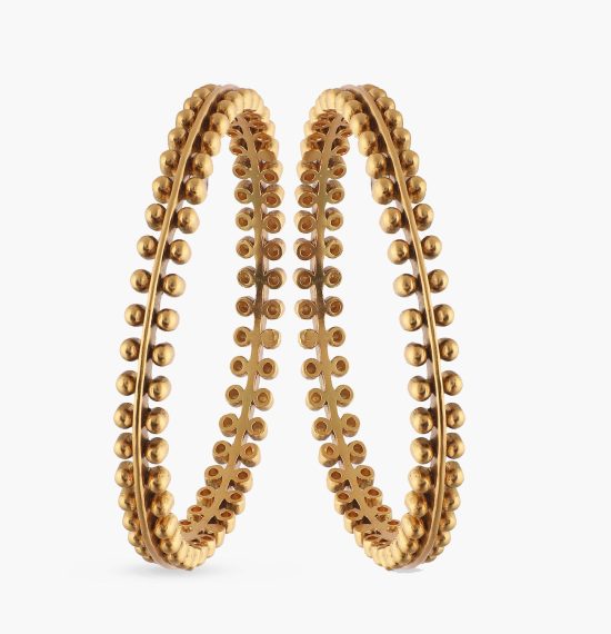 Althaia Antique Gold-Plated Tribal Bangles