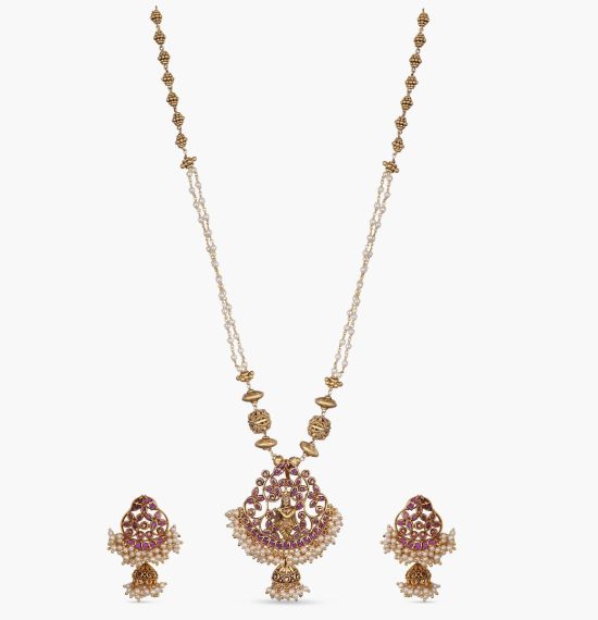 Bhavini Antique Pendant Set