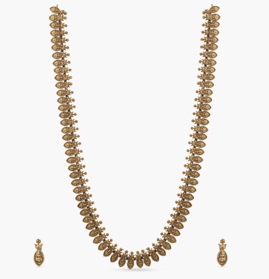 Dhruva Antique Long Necklace Set