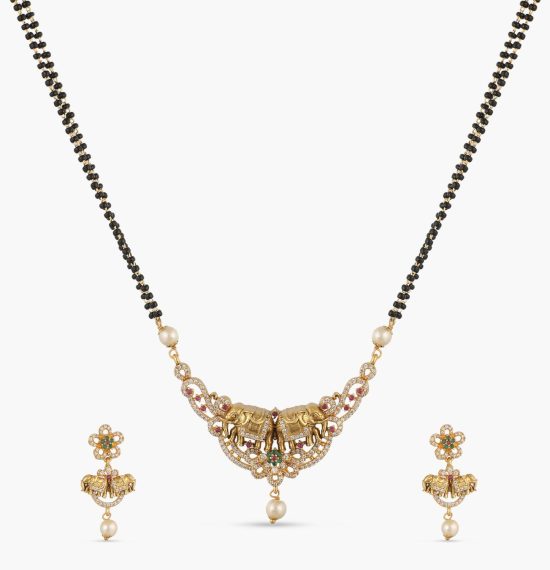 Elephant Classic Antique Mangalsutra Set