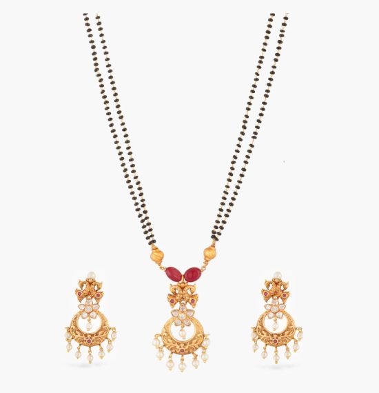 Falgu Antique Mangalsutra Necklace Set
