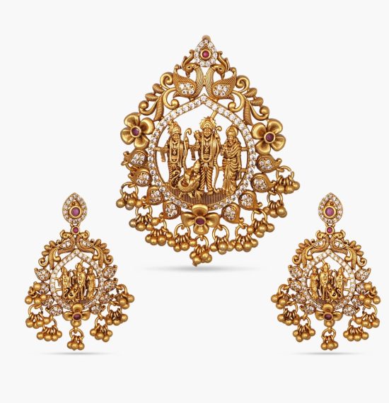 Iris Antique Pendant Set