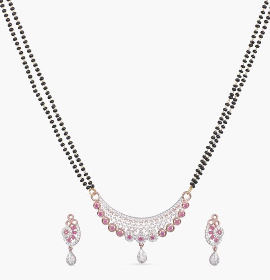 Kalya Nakshatra CZ Mangalsutra Necklace Set