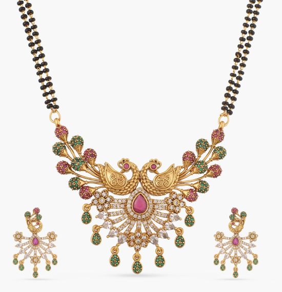 Mirana Antique Black Beads Necklace Set