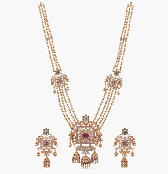 Myra Antique Long Necklace Set