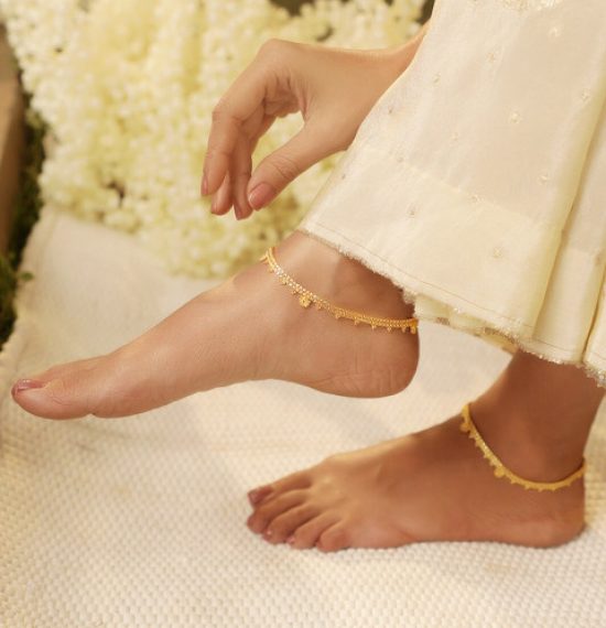 Rubans Set Of 2 Gold-Plated Anklet
