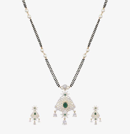 Safa Nakshatra CZ Mangalsutra Necklace Set