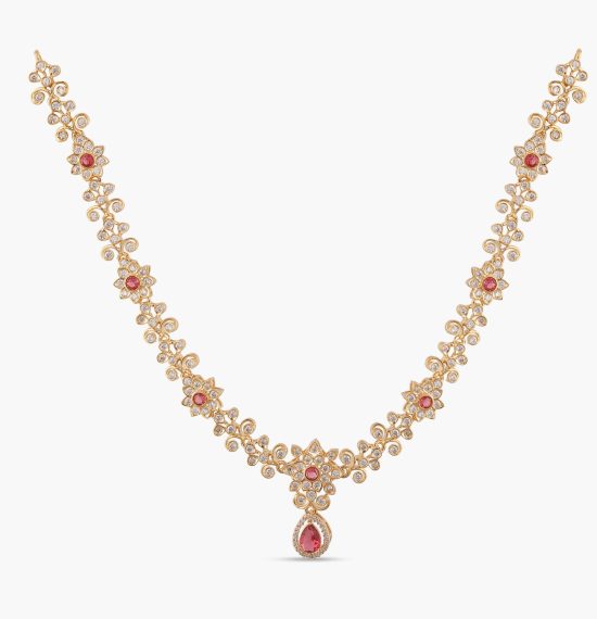 Scarlet Nakshatra CZ Necklace
