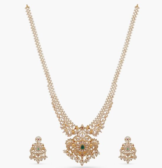 Sonali Nakshatra CZ Long Necklace Set