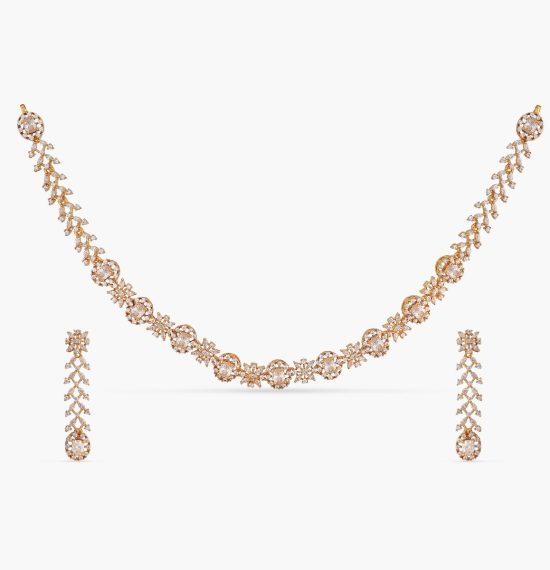Uri Delicate CZ Necklace Set