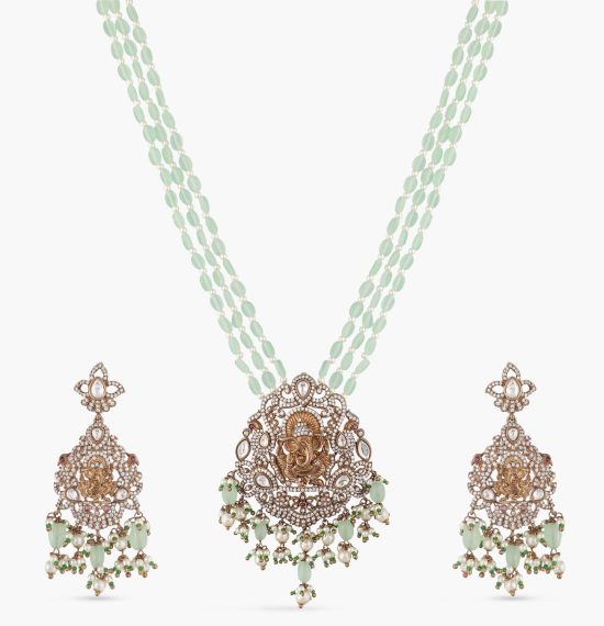 Vinayaka Nakshatra CZ Necklace Set