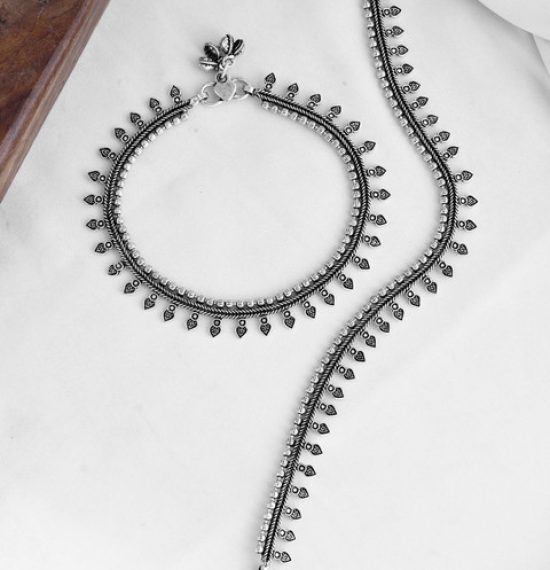 Voylla Silver-Plated Anklet