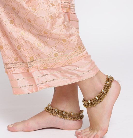 YouBella Gold-Toned Stone-Studded Anklets